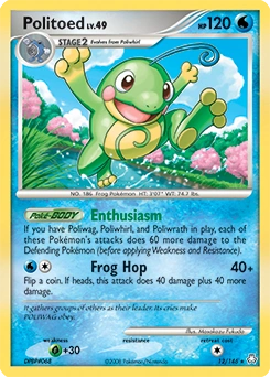 Politoed Pokémon card, number 12