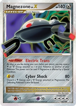Magnezone LV.X Pokémon card, number 142