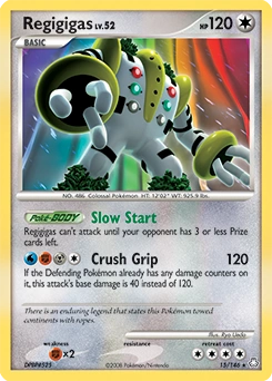 Regigigas Pokémon card, number 15