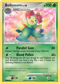 Bellossom Pokémon card, number 20