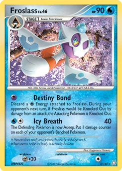 Froslass Pokémon card, number 3