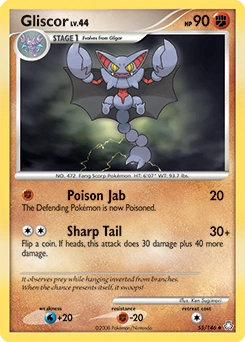 Gliscor Pokémon card, number 55