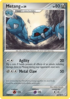 Metang Pokémon card, number 64