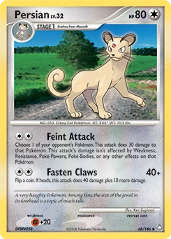 Persian Pokémon card, number 68