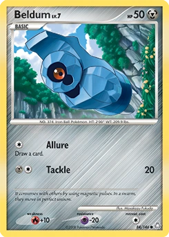 Beldum Pokémon card, number 84