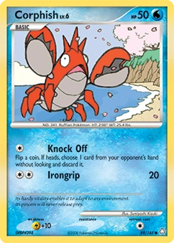 Corphish Pokémon card, number 89