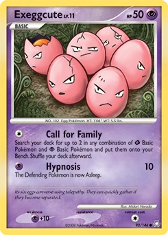 Exeggcute Pokémon card, number 93