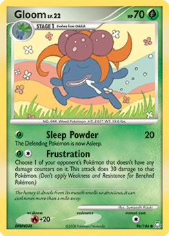 Gloom Pokémon card, number 96