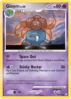 Gloom Pokémon card, number 97