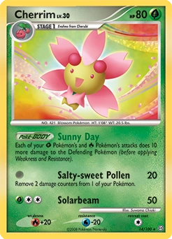 Cherrim Pokémon card, number 14