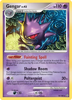 Gengar Pokémon card, number 18