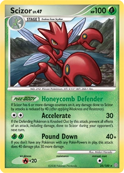 Scizor Pokémon card, number 25