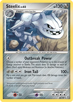 Steelix Pokémon card, number 28