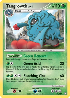 Tangrowth Pokémon card, number 29