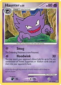 Haunter Pokémon card, number 40