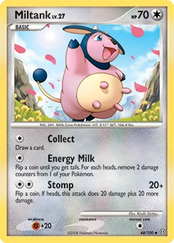 Miltank Pokémon card, number 44