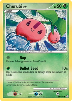 Cherubi Pokémon card, number 56
