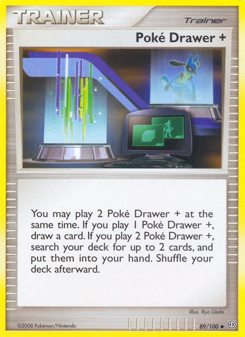 Poké Drawer + Pokémon card from Stormfront, number 89 (Standard print)