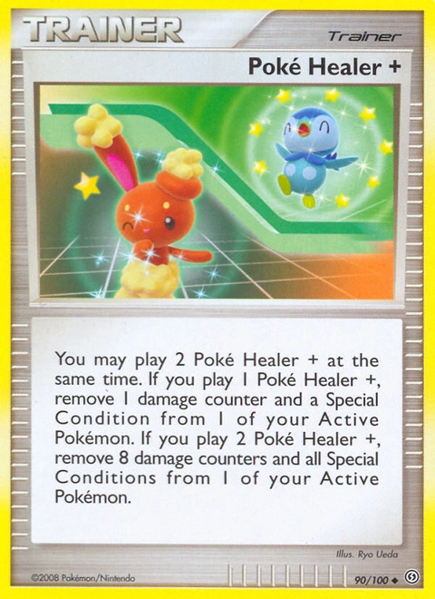 Poké Healer + Pokémon card from Stormfront, number 90 (Standard print)