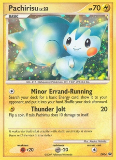 Pachirisu Pokémon card, number DP04