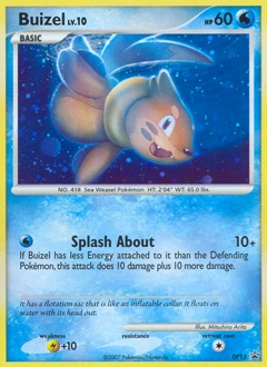 Buizel Pokémon card, number DP13