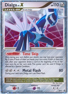 Dialga LV.X Pokémon card, number DP17