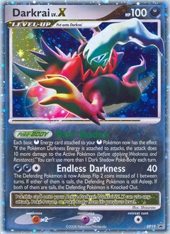 Darkrai LV.X Pokémon card, number DP19