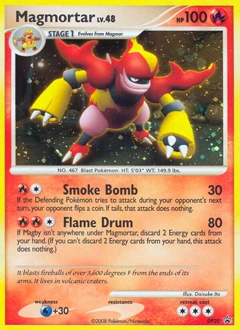 Magmortar Pokémon card, number DP20