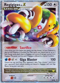Regigigas LV.X Pokémon card, number DP30