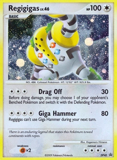 Regigigas Pokémon card, number DP40
