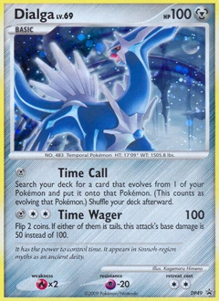 Dialga Pokémon card, number DP49