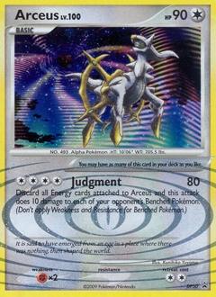 Arceus Pokémon card, number DP50