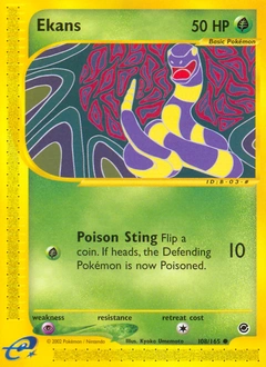 Ekans Pokémon card, number 108