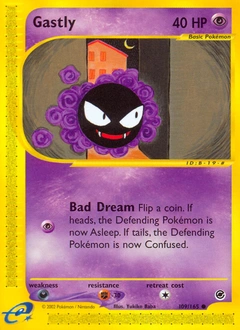 Gastly Pokémon card, number 109