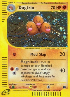 Dugtrio Pokémon card, number 10