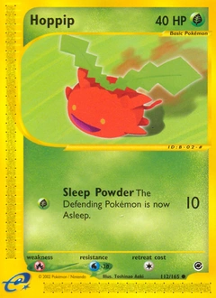 Hoppip Pokémon card, number 112