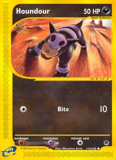 Houndour Pokémon card, number 113