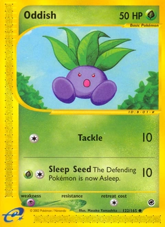Oddish Pokémon card, number 122