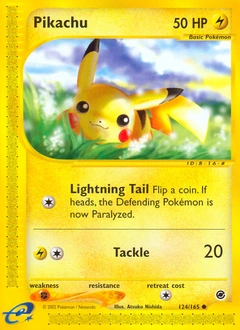 Pikachu Pokémon card, number 124