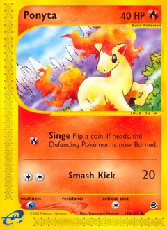 Ponyta Pokémon card, number 126