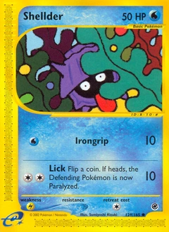 Shellder Pokémon card, number 129