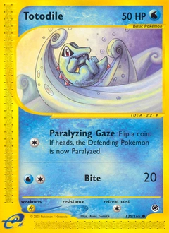 Totodile Pokémon card, number 135
