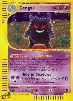Gengar Pokémon card, number 13