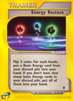 Energy Restore Pokémon card, number 141