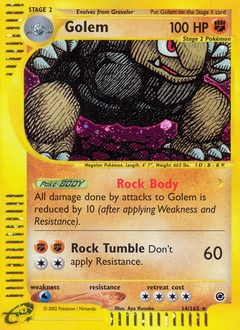 Golem Pokémon card, number 14