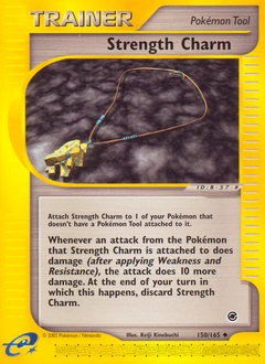Strength Charm Pokémon card, number 150