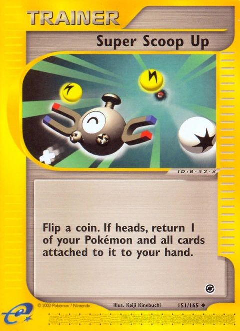 Super Scoop Up Pokémon card from Expedition Base Set, number 151 (Standard print)