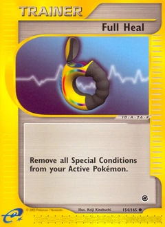 Full Heal Pokémon card, number 154