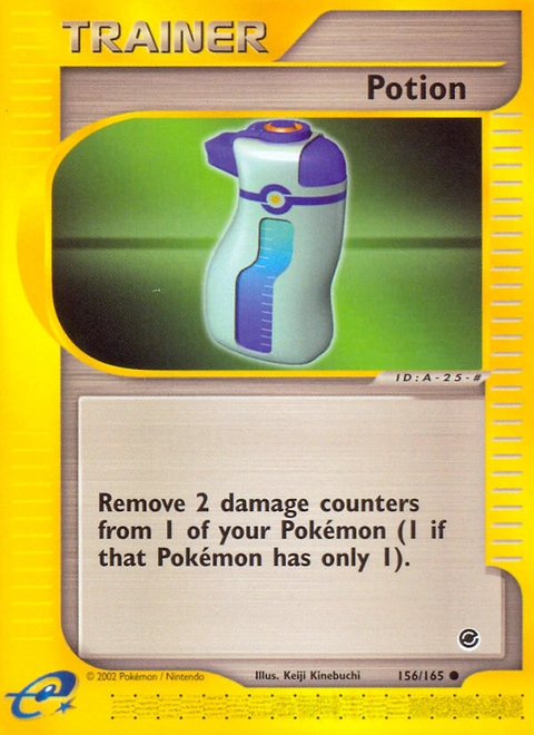 Potion Pokémon card from Expedition Base Set, number 156 (Standard print)