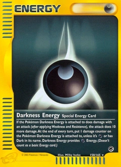 Darkness Energy Pokémon card, number 158